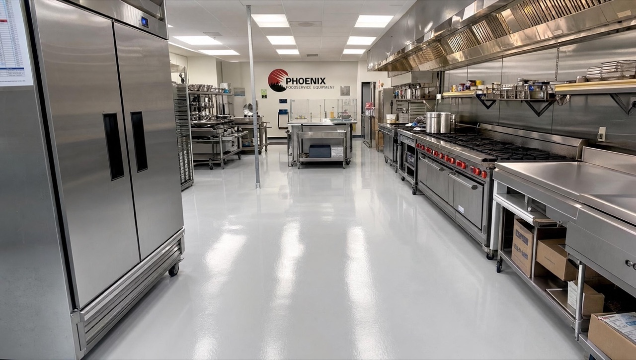 Commercial kitchen epoxy flooring Phoenix